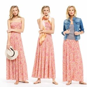 Victoria’s Secret Pink Floral Convertible Maxi Dress or Skirt Size XL